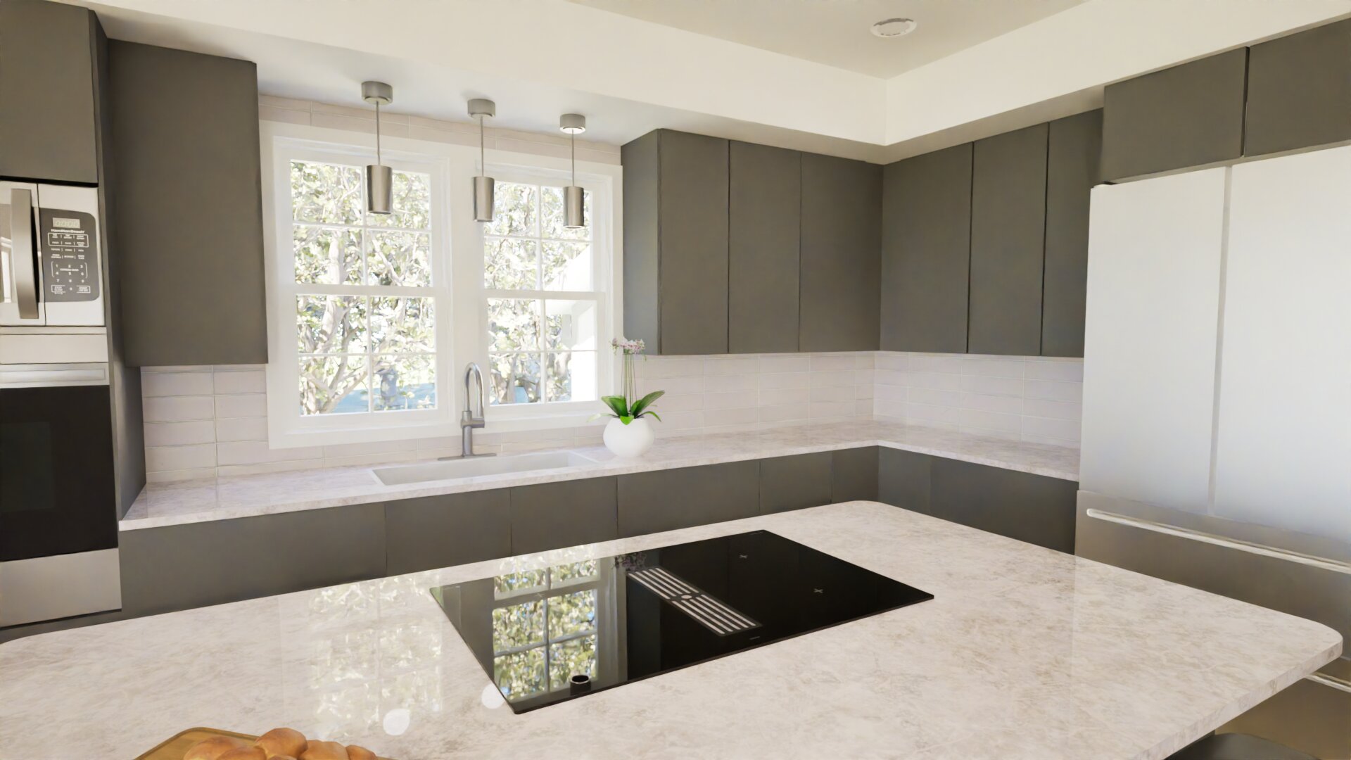 Chef's kitchen render